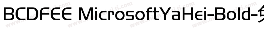BCDFEE MicrosoftYaHei-Bold字体转换